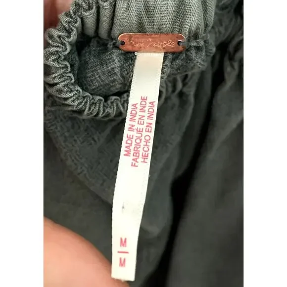 Free People Forever Always Ruched Jumpsuit in Dried Basal size Medium - Picture 6 of 6